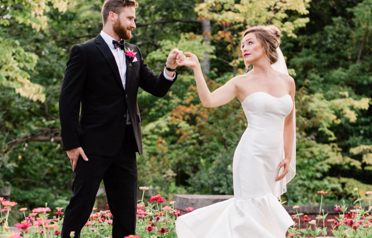 Photo of a real Christian Lane Bride