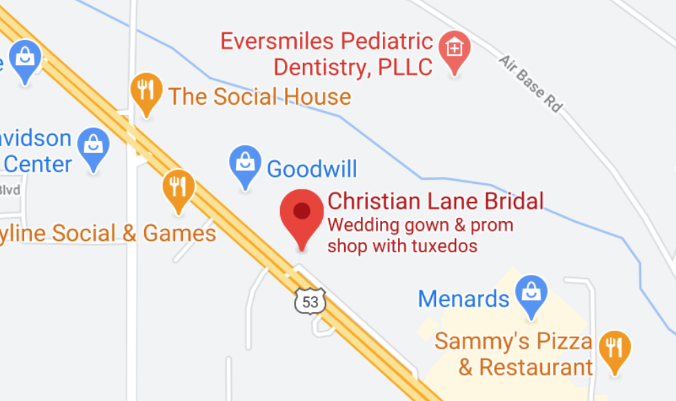 Christian Lane Bridal location. Mobile image