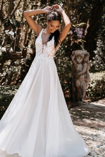 Allure Bridal #9850W #0 Mocha/Ivory/Nude thumbnail