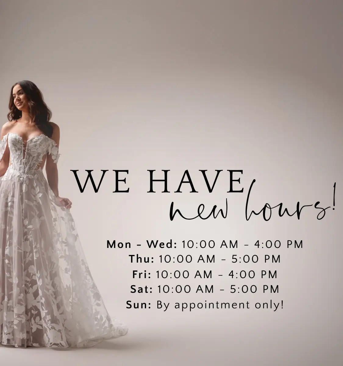 Store Hours Mobile Banner
